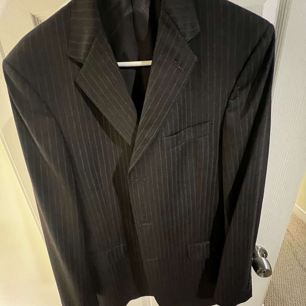 Daniel Cremieux Black Pinstripe Suit Jacket